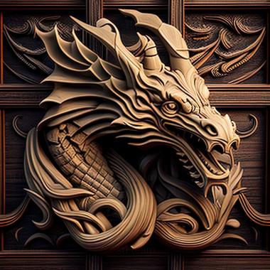 3D model dragon (STL)